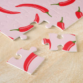 スパイシーレッドチリパターン ジグソーパズル (側面)