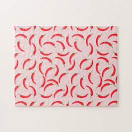 スパイシーレッドチリパターン ジグソーパズル