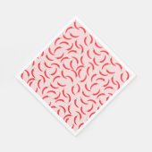 スパイシーレッドチリパターン スタンダードランチョンナプキン (角)