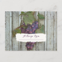 スパイシーワインとブドウをシェアする ブライダルシャワーの秘訣 ポストカード