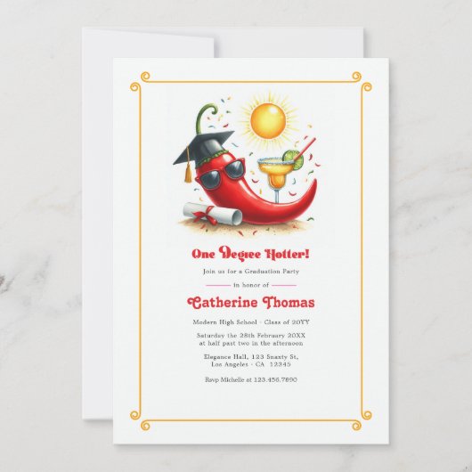 スパイシーワンディグハッター卒業パーティー 招待状 (正面)