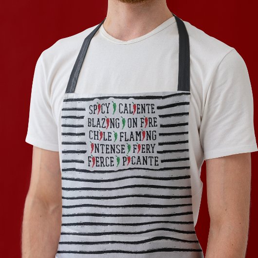スパイシーワーズチリペッパーデザイン エプロン