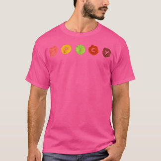 スパイシー唐辛子辛ピーマン唐辛子唇 Tシャツ
