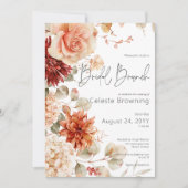 スパイシー秋ラスト&赤面ボホフローラブライダルブランチ 招待状 (正面)