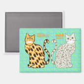 スパイシー&バーシャフル子猫 マグネット (正面/裏面)