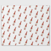 スパイシー！ホットソースサルサホワイト ラッピングペーパー (フラット)