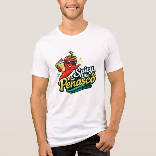 スパイシー・ライク・ペニャスコ Tシャツ - 楽しい唐辛子ロック (正面)