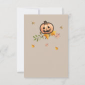 スパイシー リトル パンプキン バースデー サンキューカード (裏面)