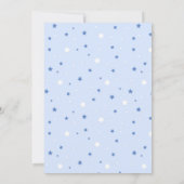 スパイシー ワン バースデー 招待状 - 青 (裏面)