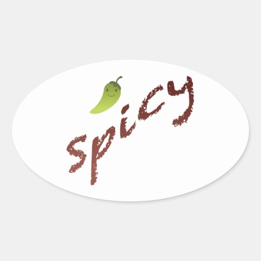 スパイシー 楕円形シール (正面)