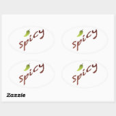スパイシー 楕円形シール (シート)