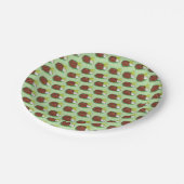 スパイシーBBQバッファローチキンウィングズテールゲートパーティー ペーパープレート (アングル)