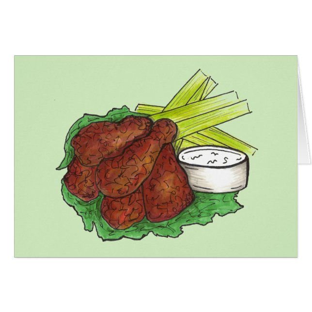 スパイシーBBQバッファローチキンウイングニューヨークバー食品 (正面横)