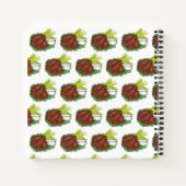 スパイシーBBQバッファローNYチキンウィングニューヨークフード ノートブック (裏面)