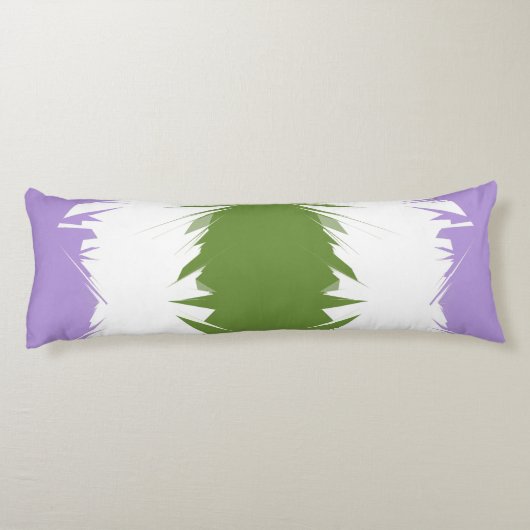 スパイジグファンキーザグ抽象芸術ゲンダークエアプライドフラグ ボディピロー (裏面)