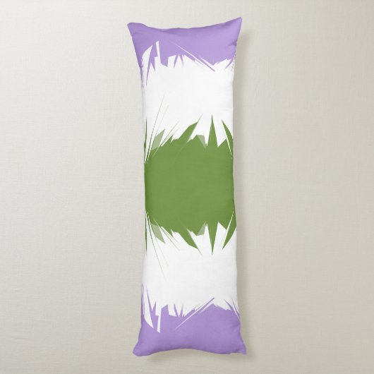 スパイジグファンキーザグ抽象芸術ゲンダークエアプライドフラグ ボディピロー (裏面 (縦))