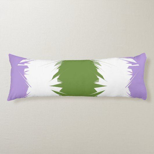 スパイジグファンキーザグ抽象芸術ゲンダークエアプライドフラグ ボディピロー (正面)