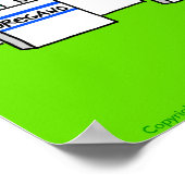 スパイスおもしろいズ明るい漫画カラフルキッチン ポスター (角)