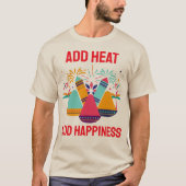 スパイスで幸せを感じるカレー好き Tシャツ (正面)