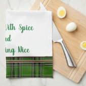 スパイスと賛美すべてを入れたキッチンタオル キッチンタオル (四つ折り)