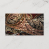 スパイスのねじれのフラクタルのプロフィールカード 名刺 (裏面)