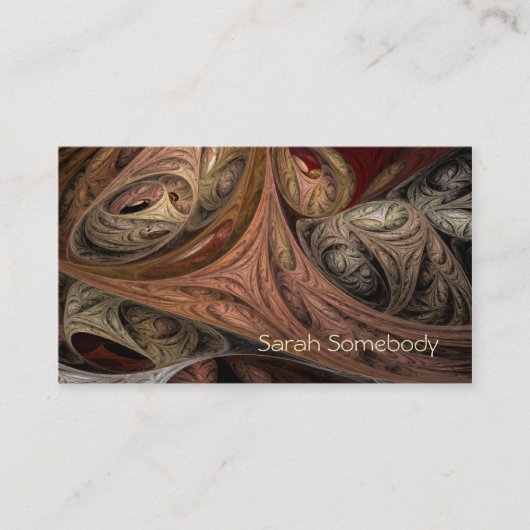 スパイスのねじれのフラクタルのプロフィールカード 名刺 (正面)