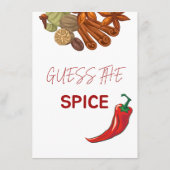 スパイスのパーティーゲームを推測 エンクロージャーカード (裏面)