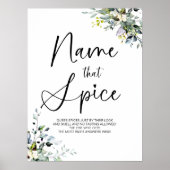 スパイスのブライダルシャワーゲームのサインを当てる ポスター (正面)