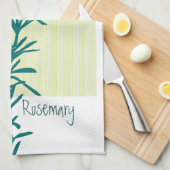 スパイスのローズマリーの台所デザイン キッチンタオル (四つ折り)