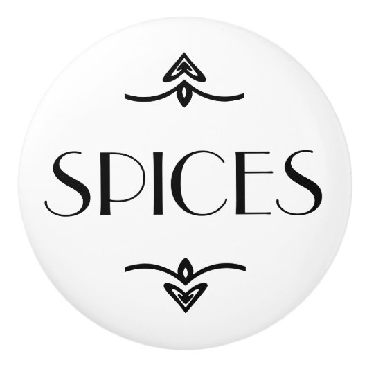 スパイスの引出し セラミックノブ (正面)