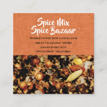 スパイスの組合せの写真のオレンジ白くモダンな上品