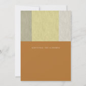 スパイスはニースタイポグラフィブライダルシャワー モダン 招待状 (裏面)