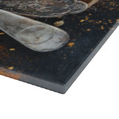 スパイスをスプーンに配置 カッティングボード (角)