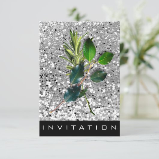 スパイスイタリアンシェフディナーハウスシルバーグリッター 招待状 (スタンド正面)