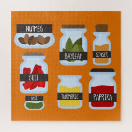 スパイスカラフルジャー料理スタイル ジグソーパズル