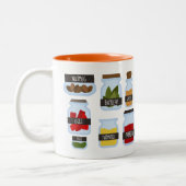 スパイスカラフルジャー料理スタイル ツートーンマグカップ (左)