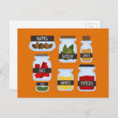 スパイスカラフルジャー料理スタイル ポストカード (正面/裏面)