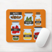 スパイスカラフルジャー料理スタイル マウスパッド (マウス)