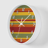 スパイスカラーストライプ 壁時計 (傾斜)