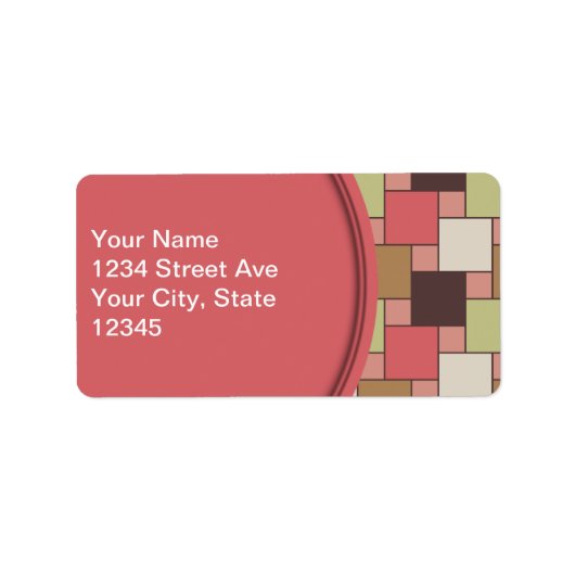 スパイスキャビネット幾何学的 ラベル (正面)