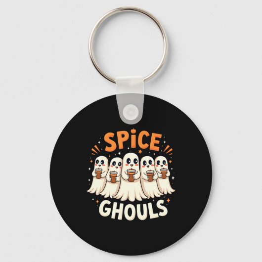 スパイスグールズ ハロウィーン ゴースト パンプキン キーホルダー (正面)