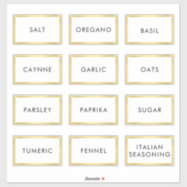 スパイスコンテンポラリージャー用防水ラベル シール