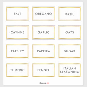 スパイスコンテンポラリージャー用防水ラベル シール