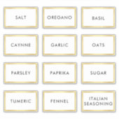 スパイスコンテンポラリージャー用防水ラベル シール (正面)