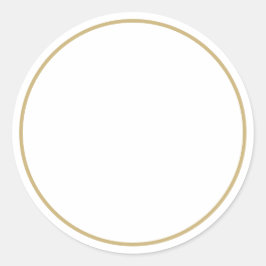 スパイスジャフェイクー金ゴールドマスタード縁どシ空白のホワイト ラウンドシール