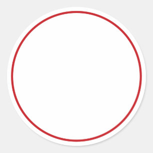 スパイスジャーの赤い白空白のい丸いシール ラウンドシール