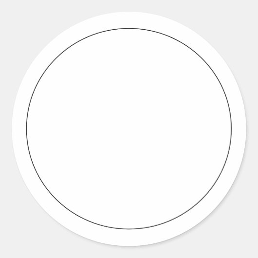 スパイスジャール白縁ど黒空白のシンプル ラウンドシール (正面)
