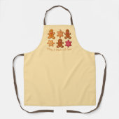 スパイスジンジャーブレッドクリスマスクッキーで作られる エプロン (正面)