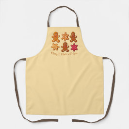 スパイスジンジャーブレッドクリスマスクッキーで作られる エプロン