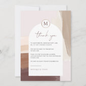 スパイストテラコッタ | 結婚式のテーブルサンクスカード (正面)